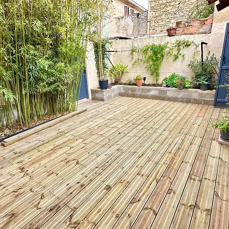 Ferienhaus La Taurelle, Maison T3 Climatisee Avec Terrasse Au Coeur De Gallargues-le-Montueux